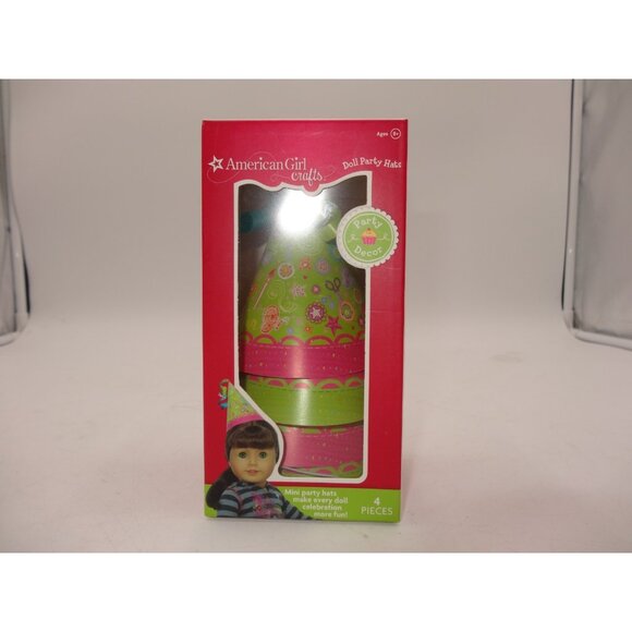 American Girl Crafts 18” Doll Size Party Hats Set Of 4 Party Decor New in the Bo - Picture 4 of 9
